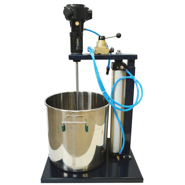 Intbuying 5 Gallon Pneumatic Mixer Stainless Steel Tank Barrel Paint