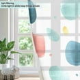thumbnail image 3 of Colored Pebbles Semi Sheer Curtains for Living Room Bedroom Set of 2 Insulated Window Drapes, 3 of 6