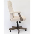 thumbnail image 4 of Pemberly Row Tufted Swivel Executive Office Chair in Champagne, 4 of 7