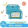 thumbnail image 3 of Kids Tablet with FREE Educational Contents, Android 12 Study Pad,7 Inch HD display,4GB RAM 32GB ROM,Quad Core,WIFI,Bluetooth,2Cameras,Google Teachers Approved Apps, Online Class Zo, 3 of 10