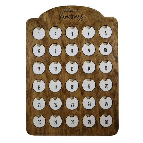 30 Day Advent Calendar | Random Interactive Calendar | Wooden Calendar | For Her | For Him Toys