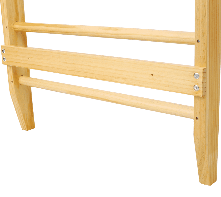 Wood Stall Bar, Wall-Mounted Gym for Pull-Ups, Therapy & Yoga
