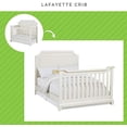 thumbnail image 4 of Full-Size Conversion Kit Bed Rails Compatible with Bertini Baby Cribs (French White Lace), 4 of 5