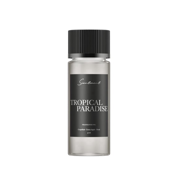 Scentiment Tropical Paradise Diffuser Oil – 50ml | Aromatherapy Home Fragrance | Notes of Grapefruit, Green Apple, Musk, Cucumber & Melon | Luxury Hotel-Inspired Scent