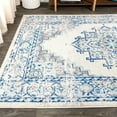 thumbnail image 4 of JONATHAN Y Inigo Cottage Medallion Blue/Gray Indoor Area Rug, 4x6, Bohemian, Transitional, Easy-Cleaning for Living Room, Bedroom, Kitchen, Pet Friendly, Non-Shedding (BMF107A-4), 4 of 13
