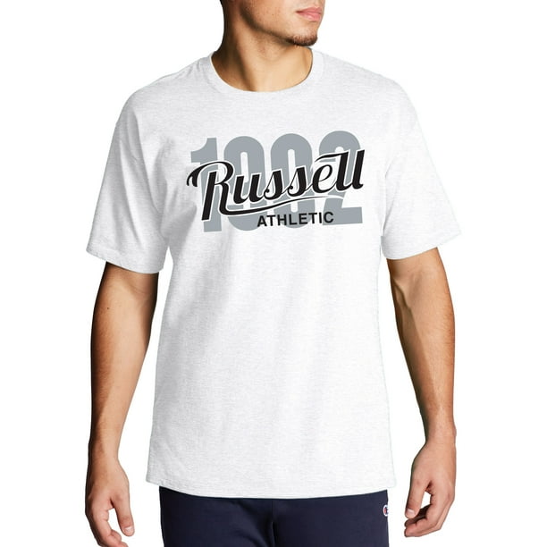 Russell Athletic Big Men's Script Logo Short Sleeve T-Shirt, Sizes XLT ...