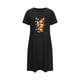 thumbnail image 5 of Camisón corto de talla grande para mujer, camisón de manga corta con estampado de pecho a la moda, camisón para mujer, 5 of 7
