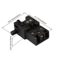 thumbnail image 2 of Spst Trigger Switch Fa2-6/1w Ac 250v 6 A Electric Hammer Drill Power Tool Lock., 2 of 2
