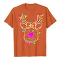 thumbnail image 4 of larppty Christmas Shirts for Women 2025,Christmas Reindeer Print Xmas Holiday Tees Cute Graphic Short Sleeve Tops (Orange, 3XL), 4 of 6