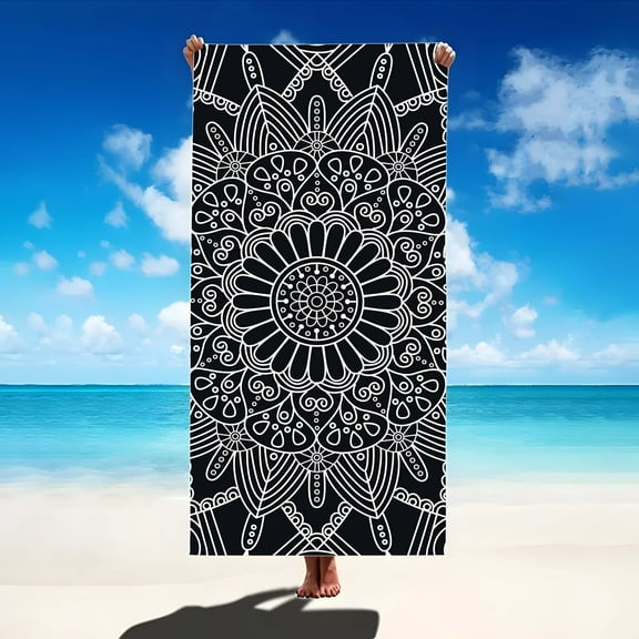 Mandala Bath Towels Soft Comfortable Lightweight Sand-proof Beach Towel - Sweat Absorbent & Quick Drying - Perfect For Outdoor Beach Travel Swimming Gym Yoga