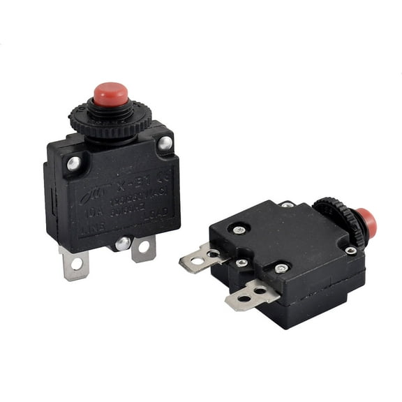 Air Compressor 10A Circuit Breaker Current Overload Protector Switch 2pcs