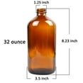 thumbnail image 4 of Youngever 2 Pack Amber Glass Growlers 32 Ounce with Tight Seal Lids, Perfect for Secondary Fermentation, Storing Kombucha, Kefir, One Liter Glass Beer Growler, 4 of 4
