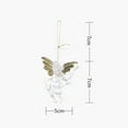 thumbnail image 2 of MLINS Golden Angel Shape Christmas Hanging Decorations Plastic Ornaments with String for Decoration 8pcs, 2 of 8