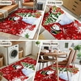 thumbnail image 6 of Red Christmas 3'x5' Washable Rug, Snowman Xmas Tree Ball Gifts Winter Non-Slip Area Rugs for Entryway Kitchen Classroom, Dorm Throw Carpet, Low Pile Soft Indoor Floor Mat, 6 of 9