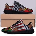 thumbnail image 3 of Protest Black Lives Matter African American flag Shoes Sneakers for Women Men Black Size 10, 3 of 7