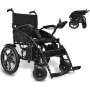 Ephesus X3 | Affordable, Foldable, and Heavy Duty / Lightweight Electric Wheelchairs | Black