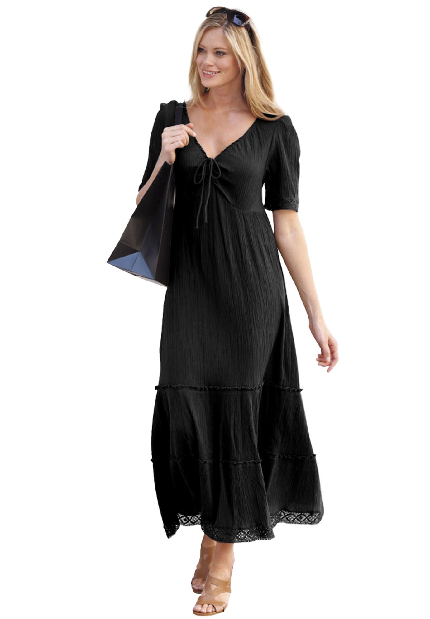 plus size gauze dress