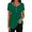 C93/Dark Green, variant on Women Tops Casual Short Sleeve Blouse Button Down Shirt Loose Fit Ruffle Design Tunic Top For Everyday Wear Lightweight Fashion Outfits Trendy Clothes