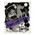 thumbnail image 2 of Mickey Mouse Look Ahead Disney Kids Silk Touch Throw Blanket, 50 x 60 inches Black and White, 2 of 5