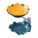 thumbnail image 2 of Jabonera, artículos esenciales para dormitorios, jabonera con forma de flor, jabonera de doble capa con drenaje, estante de pared sin perforaciones, artículos esenciales para dormitorios de chicas, ar, 2 of 2