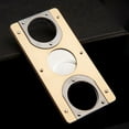 thumbnail image 7 of ZHaobin Cuba Cigar Cutter Guillotine Puncher Scissors Knife Stainless Steel 2 Sharp Blades Cutting Accessories Golden Black (163B), 7 of 7