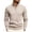 05#Beige, variant on Men's Quarter Zip Up Pullover Slim Fit Lightweight Mock Neck Long Sleeve Sweaters