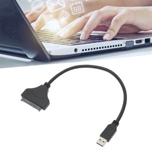Aux USB à l'adaptateur 6Gbps Vitesse de transfert ABS pour 2.5in 7-15mm HDD SSD avec LED Indicateur de