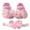 Pink, variant on Gyratedream Infant Baby Girls Sweet Ball Soft Soled Princess Shoes with Big Lace Bowknot for 0-18M