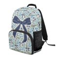 thumbnail image 2 of Pzuqiu Blue Camo Bow 17 Inch Kids School Backpack for Students Ages 6-18 Elementary Backpack with Adjustable Breathable Straps Large Capacity Lightweight Schoolbag for Back to School, 2 of 7