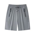 thumbnail image 2 of HBYJLZYG Men's Quick Dry Running Shorts with Zipper Pockets, Lightweight Ice Silk Athletic Shorts, Breathable Summer Gym Workout Shorts with Drawstring Waist, 2 of 9