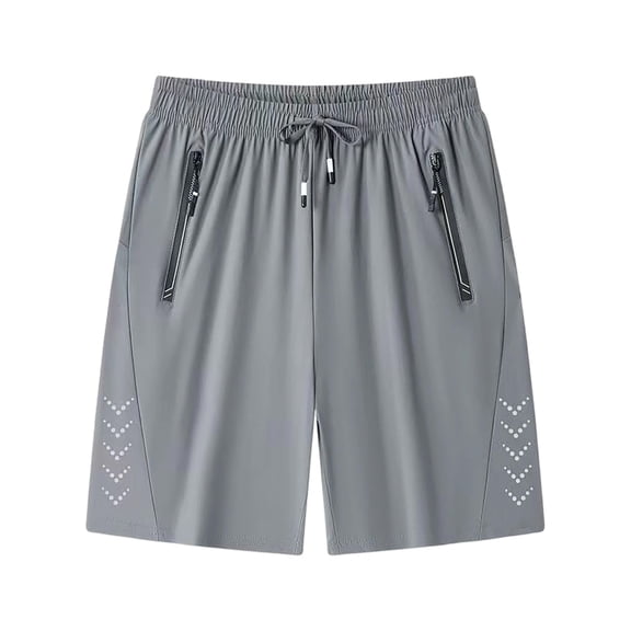 Umfun Men's Lightweight Quick Dry Running Shorts with Zipper Pockets & Reflective Detail - Active Gym Training & Daily Casual Wear
