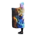 thumbnail image 2 of ASHLEIGH skull Fashion Hooded Blanket 56x80 inch Adults Girls Boys Blankets with Hood, 2 of 3