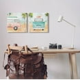 thumbnail image 2 of Stupell Industries Tropical Beach Vacation Van Painting Gallery Wrapped Canvas Print Wall Art, Set of 2, Design by Dina June, 2 of 6