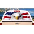 thumbnail image 2 of SignMission P-30-America Strong Signmission America Strong Rear Window Graphic Truck View Thru Vinyl Decal, 2 of 6