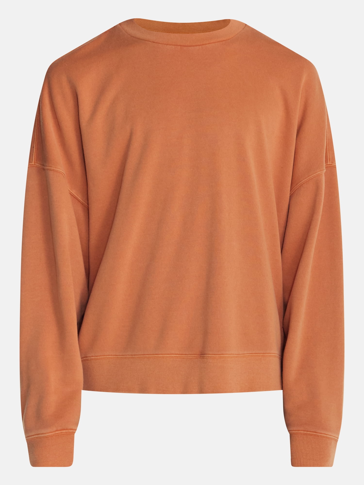 No Boundaries Crewneck Fleece Sweatshirt with Long Sleeves, Men's XS-4XLT