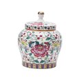 thumbnail image 3 of Porcelain Tea Canister for Loose Tea Storage Container Decorative Ceramic Flower Flowers, 3 of 9