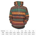 thumbnail image 4 of Mexican BOHO Strips Regular Fit Hoodie, Sporty Pullover Hooded Sweatshirt for Men Women S, 4 of 6