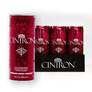 Cintron Sparkling Cranberry Caffeinated Energy Drink 6PK- Healthy Alternative W/ Less Calories