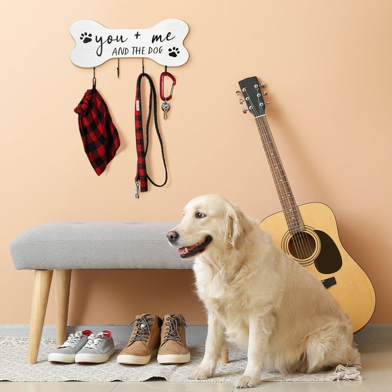 Cartello In Legno "You Me And The Dogs" – Decorazione Da Scrivania O Parete Per Amanti Dei Cani – Stile Rustico 12.7x12.7 Cm - 2