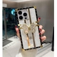 thumbnail image 2 of Case for iPhone 16 Pro,Glitter Kickstand Cute Luxury Bling Sparkly Rhinestone Butterfly Foldable Stand Elegant Shockproof Women Girl Phone Case for iPhone 16 Pro,6.3 inch 2024 (White), 2 of 13