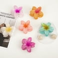 thumbnail image 6 of 6 Pcs Flower Hair Claw Clips for Women, Hawaiian Hibiscus Flower Hair Clips, Summer Beach Essentials Hair Accessories, 6 of 6