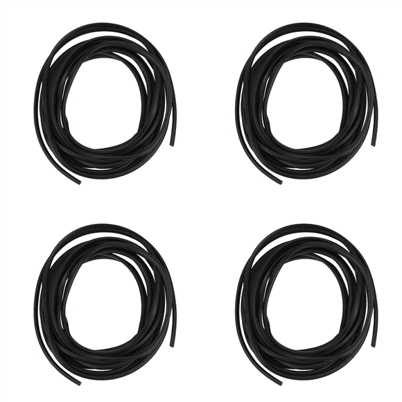 4pcs 16FT/5M Black Moulding Trim Rubber Strip Car Edge Guard,4 x Car Door Protector Strip Sticker(5M),black
