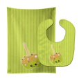 thumbnail image 1 of Carolines Treasures BB8763STBU Fall Carmel Apple Baby Bib & Burp Cloth, 1 of 1