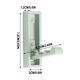 thumbnail image 3 of Gancho plegable de pared Retráctil resistente - Soporte de cocina para el armario de baño que ahorra espacio, en paquete de 4, 3 of 3
