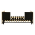 thumbnail image 5 of Twin Size Upholstered Daybed with Pop Up Trundle, Beige, 5 of 10
