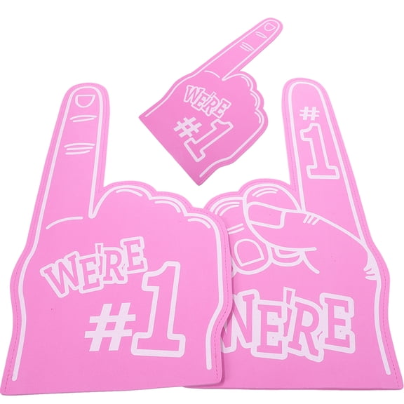unbranded 3Pcs Sports Cheering Foam Hands Football Party Favors Cheering Foam Hands for Business Occasions