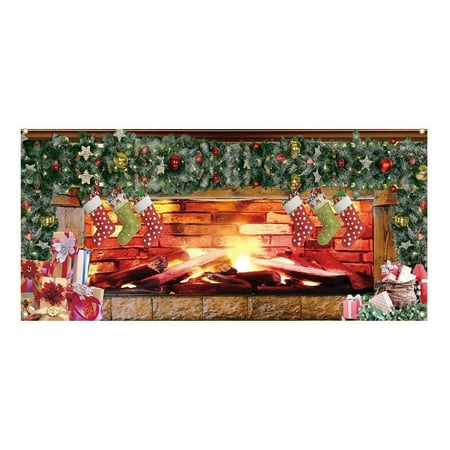 

2024 Fall Decorations Holiday Cheer Garage Festive Christmas Banner With Bright Colors Festive Design For Auto Enthusiasts Home Garages Easy Hanging Durable Material