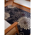 thumbnail image 4 of Rugsotic Carpets Hand Tufted Wool Eco-Friendly Area Rugs - 5'x8', Rectangle, Black, Modern Contemporary Design, High Pile Handmade Anti Skid Rugs for Living Room, Bed Room (K00664), 4 of 6