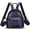 Purple, variant on Genuine Leather Small Backpack Purses Women Knapsack Retro Leather Rucksack