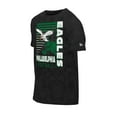 thumbnail image 2 of Men's New Era Black Philadelphia Eagles Retro Logo Enzyme Washed Oversized T-Shirt, 2 of 5